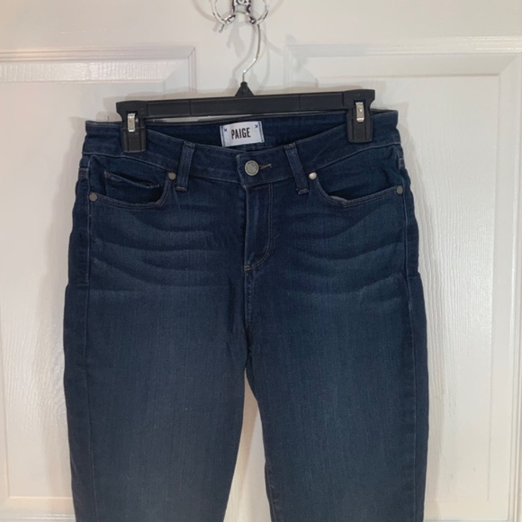 Paige Verdugo Ankle Straight Snapdragon Mid Rise Stretch Boho Jeans Size 29 - Picture 2 of 8